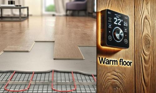 梅斯蒂亚WinterFell Mestia的一间设有墙壁的客房,配有电视,铺有温暖的地板