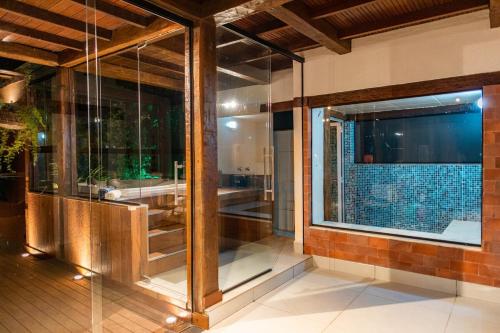 Koupelna v ubytování Casa Raul Macacos Suíte