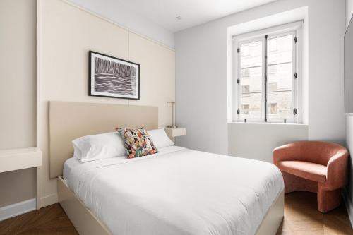 Postel nebo postele na pokoji v ubytování Nomade Saint Paul