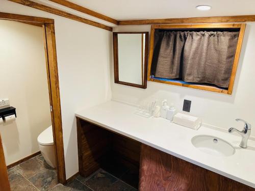 Koupelna v ubytování Akagi Log INN Glamping - Vacation STAY 39473v