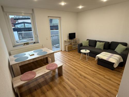 Χώρος καθιστικού στο Ferienwohnung Neuwied