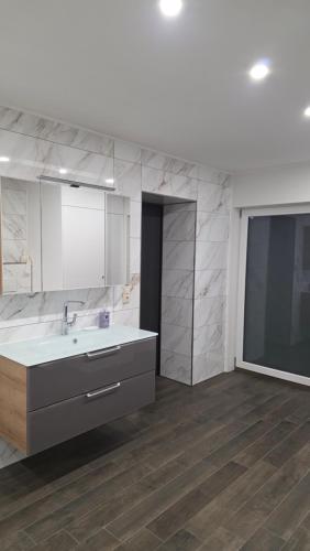 Koupelna v ubytování Martin Ferienhaus