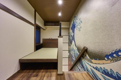 Postel nebo postele na pokoji v ubytování Hakata Water Garden - Vacation STAY 74687v