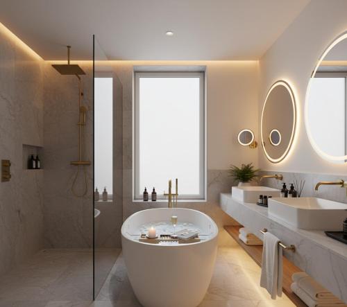 Koupelna v ubytování fynora house