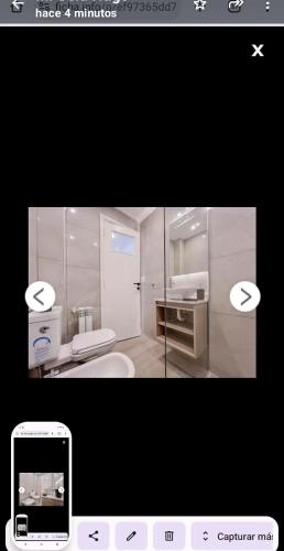 Koupelna v ubytování avenida colon1808