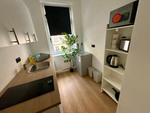 Köök või kööginurk majutusasutuses Modern Living Leipzig - Wohnung in Lindenau