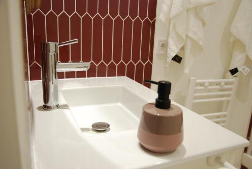 Koupelna v ubytování Jolie maison ancienne