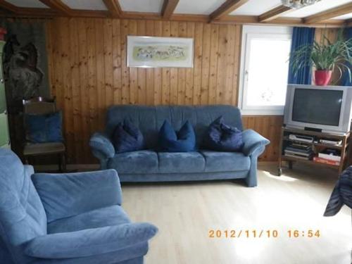 Posezení v ubytování Ferienwohnung, Ferienhof Wald