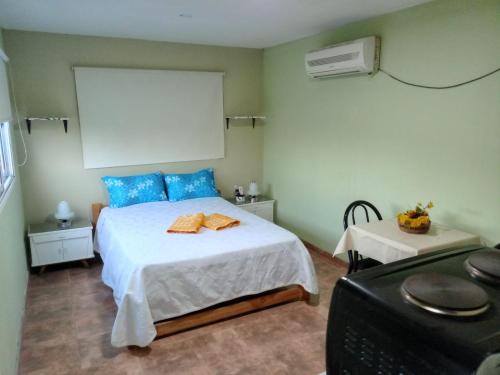 Ένα ή περισσότερα κρεβάτια σε δωμάτιο στο La Delia monoambiente