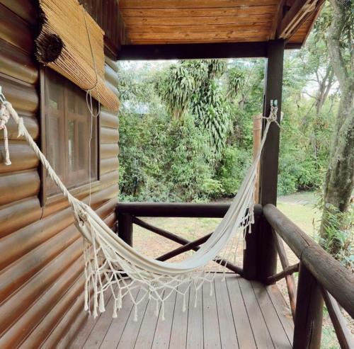 Balkón nebo terasa v ubytování Lodge Parana Ranch