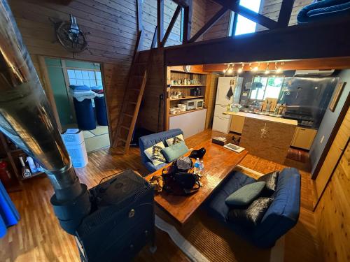 Kuchyň nebo kuchyňský kout v ubytování Hakushu hutte