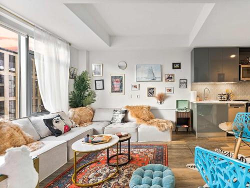 Posezení v ubytování One-Bedroom Retreat in the South End