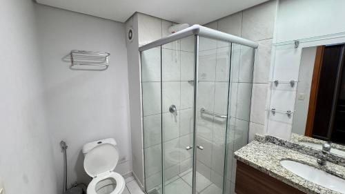 Et badeværelse på Apartamentos Ecologic Ville