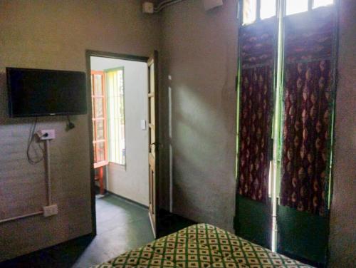 Postel nebo postele na pokoji v ubytování Zelenaiplava dormis