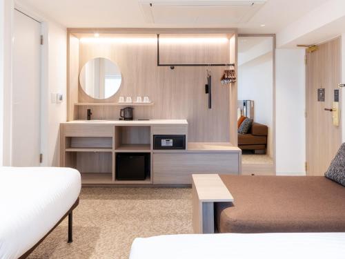 Χώρος καθιστικού στο The OneFive Osaka Namba Kuromon