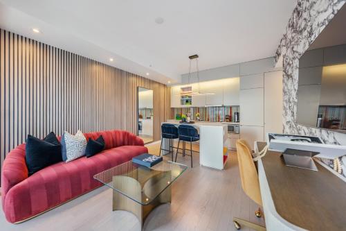 Χώρος καθιστικού στο Mövenpick Suites - Toronto Entertainment District