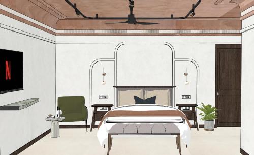 Istumisnurk majutusasutuses The Four Stories - Luxury near the Lake