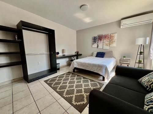 Ένα ή περισσότερα κρεβάτια σε δωμάτιο στο Departamento Cumbres