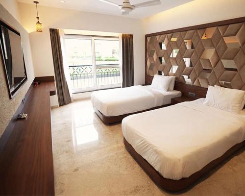 Postel nebo postele na pokoji v ubytování Aveda Estrella