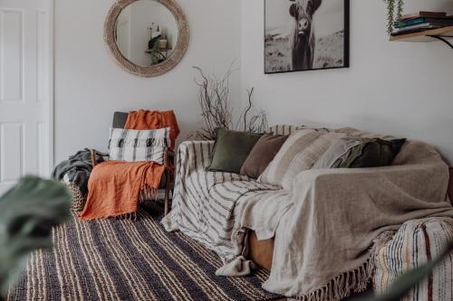 Χώρος καθιστικού στο Blyth Retreat, Bruny Island