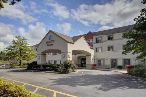 a rendering of a hotel with a parking lot at Hyatt House Parsippany Whippany in Whippany