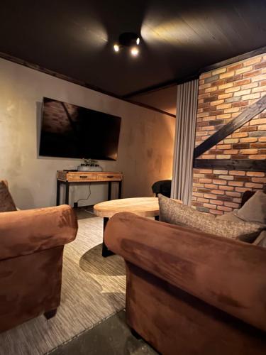 Χώρος καθιστικού στο Parkside studio