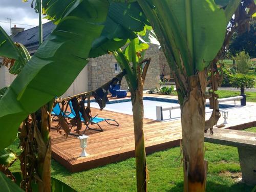 Πισίνα στο ή κοντά στο gîte en campagne Lamégritnière