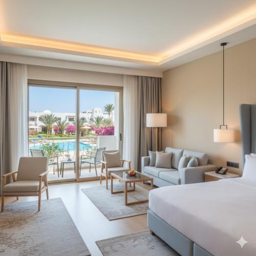 Un lugar para sentarse en Prime Delta Sharm El Sheikh Resort