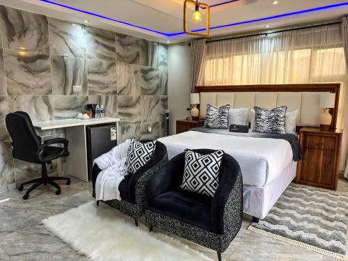 Ένα ή περισσότερα κρεβάτια σε δωμάτιο στο Forest Creek Resort