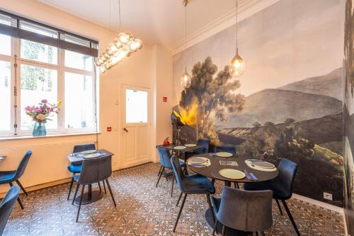 Posezení v ubytování B&B Achilles