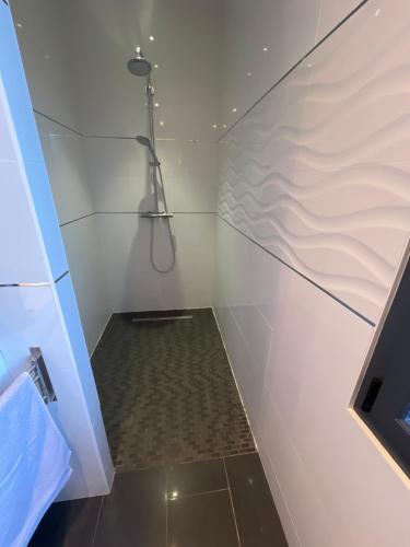 Ένα μπάνιο στο Villa 5 chambres cosy calme JACUZZI & PISCINE Privés Châteaux de la Loire Amboise