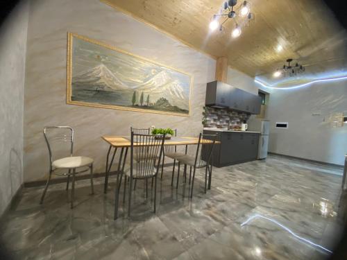 Kuchyň nebo kuchyňský kout v ubytování Guest house in RIVERSIDE