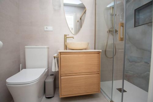 Koupelna v ubytování Cabaña del mar