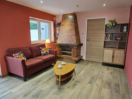 Posezení v ubytování Cœur de Jardin - Spa PRIVE - Jacuzzi - Unique & Cosy - Route des Vins