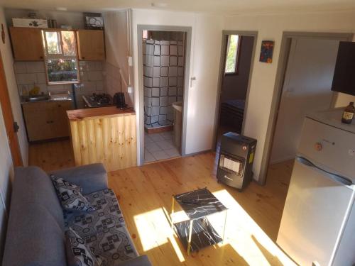 Kuchyň nebo kuchyňský kout v ubytování acogedora cabaña en balneario lechagua