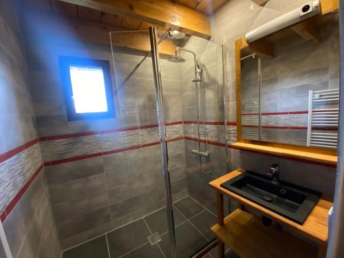 Koupelna v ubytování La maison du pin