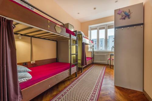 Postel nebo postele na pokoji v ubytování Kefir & Bun Hostel