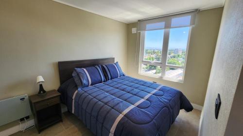 Ένα ή περισσότερα κρεβάτια σε δωμάτιο στο Cómodo, moderno, nuevo, 2D2B, incluye estacionamiento