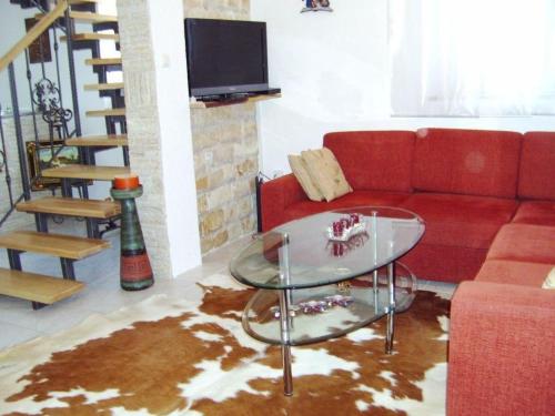 Χώρος καθιστικού στο Ferienhaus Mit Beheiztem Pool Und Meerblick