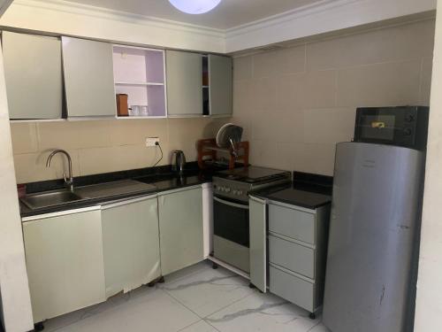 Η κουζίνα ή μικρή κουζίνα στο Chibuzor Apartment