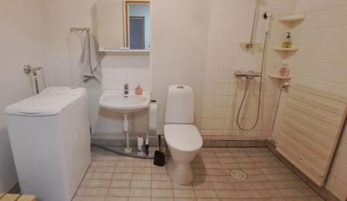 Koupelna v ubytování HANGASKUJA 2H-K-Sauna Rivitalossa 13 A 3