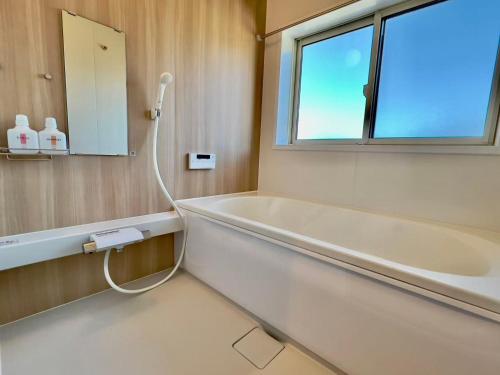 Koupelna v ubytování 富士晴 湖畔 Villas 湖景