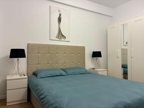 Ένα ή περισσότερα κρεβάτια σε δωμάτιο στο Cristina Home