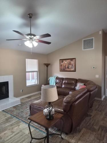 Een zitgedeelte bij The Launch Pad