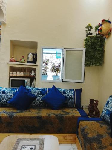 Χώρος καθιστικού στο Appartement au coeur de la Kasbah