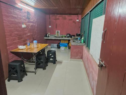 Kuchyň nebo kuchyňský kout v ubytování Clay Canvas