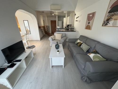 Et opholdsområde på Spacieux duplex sur le port