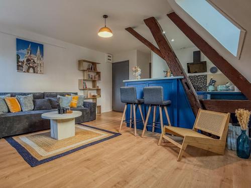 Duplex T3 en centre-ville avec très belle vue