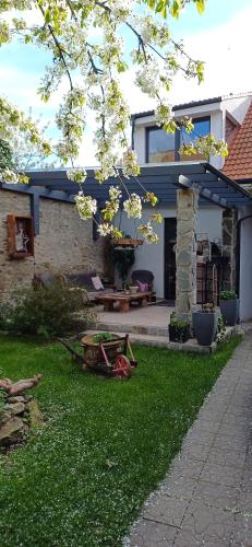 Κήπος έξω από το VILLA LUCIA stone house in the center of Modry