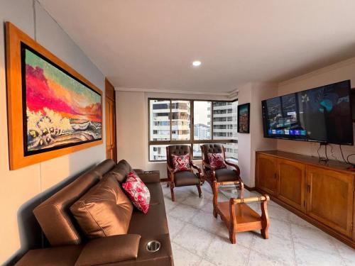 Et tv og/eller underholdning på Apartamento MI ATARDECER